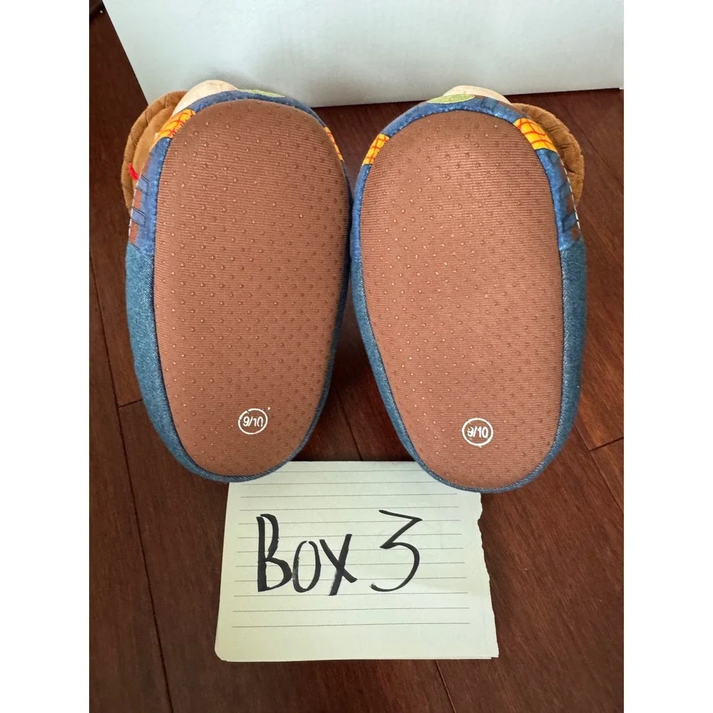 Disney Pixar Toy Story Woody Plush Character Slippers Toddler Size 9/10 Cowboy
